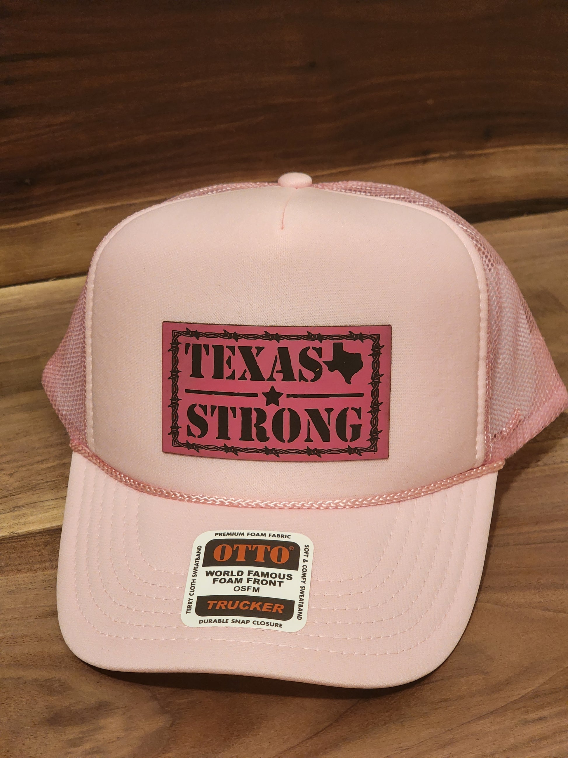 Texas Strong- Pink Rope Trucker Hat - The Tool Store