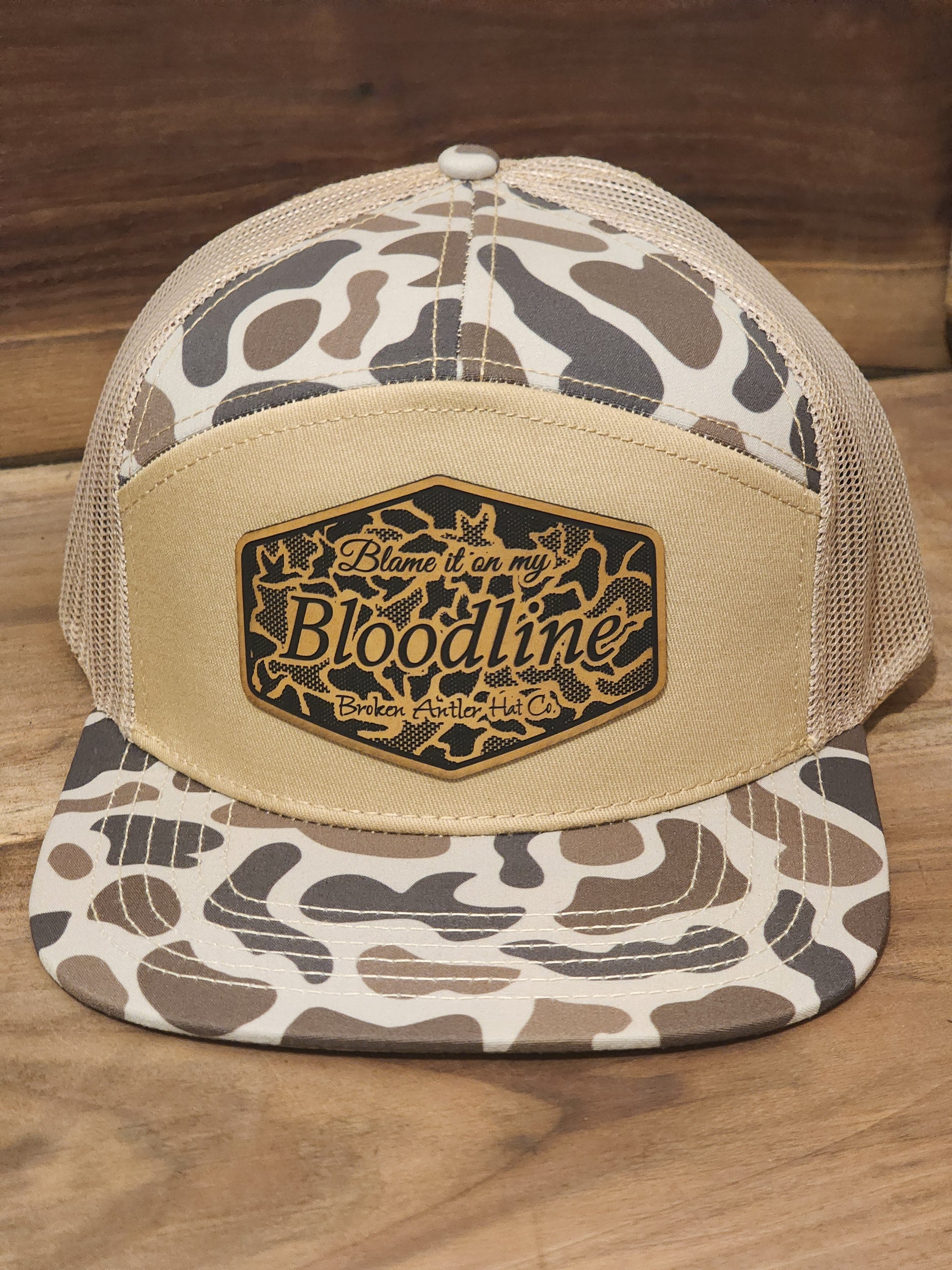Broken Antler Hat Co- Blame It On My Bloodline Duck Camo Patch - The Tool Store