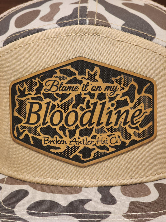Broken Antler Hat Co- Blame It On My Bloodline Duck Camo Patch