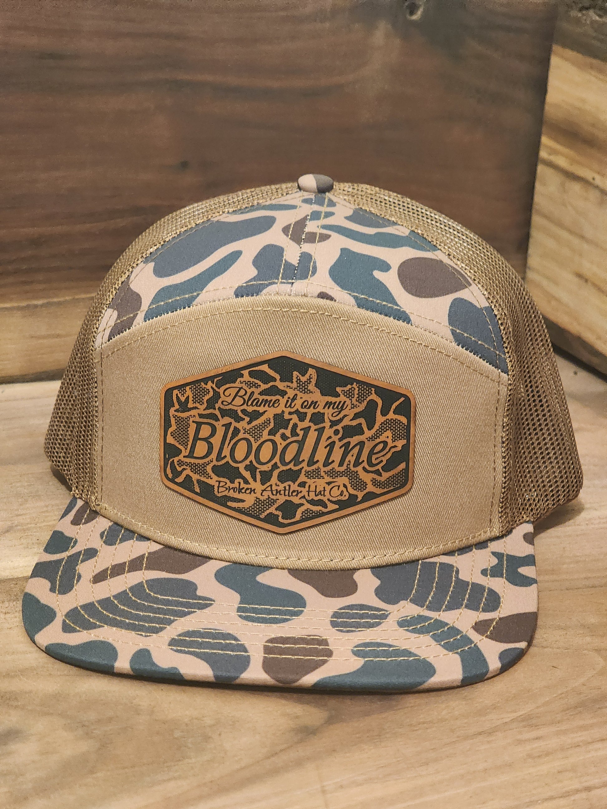 Broken Antler Hat Co- Blame It On My Bloodline Duck Camo Patch - The Tool Store