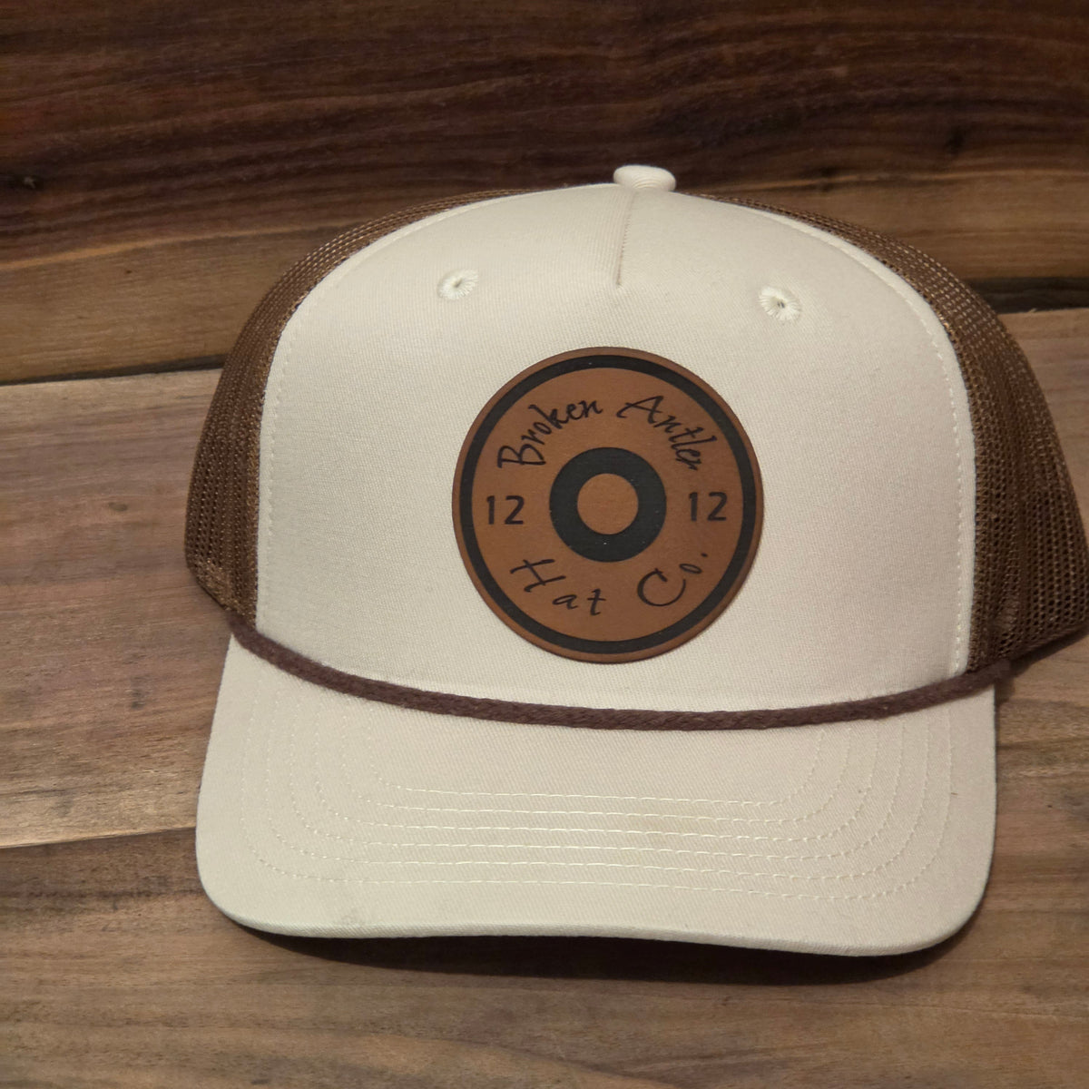 Broken Antler Hat Co- 12 Gauge Sand/Chocolate Trucker rope Hat