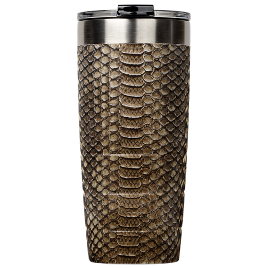 Bison 22oz Tumbler Leopard, Rattlesnake,Peacock, Axis Deer - The Tool Store