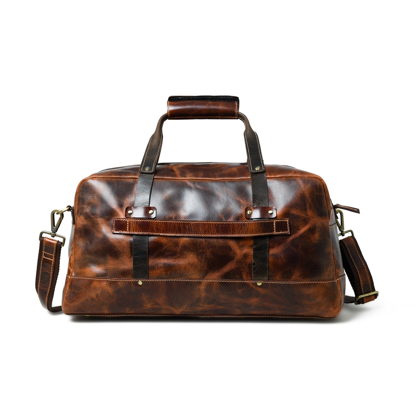 Espresso Elegance Carry on Duffle, Saddle Tan - The Tool Store