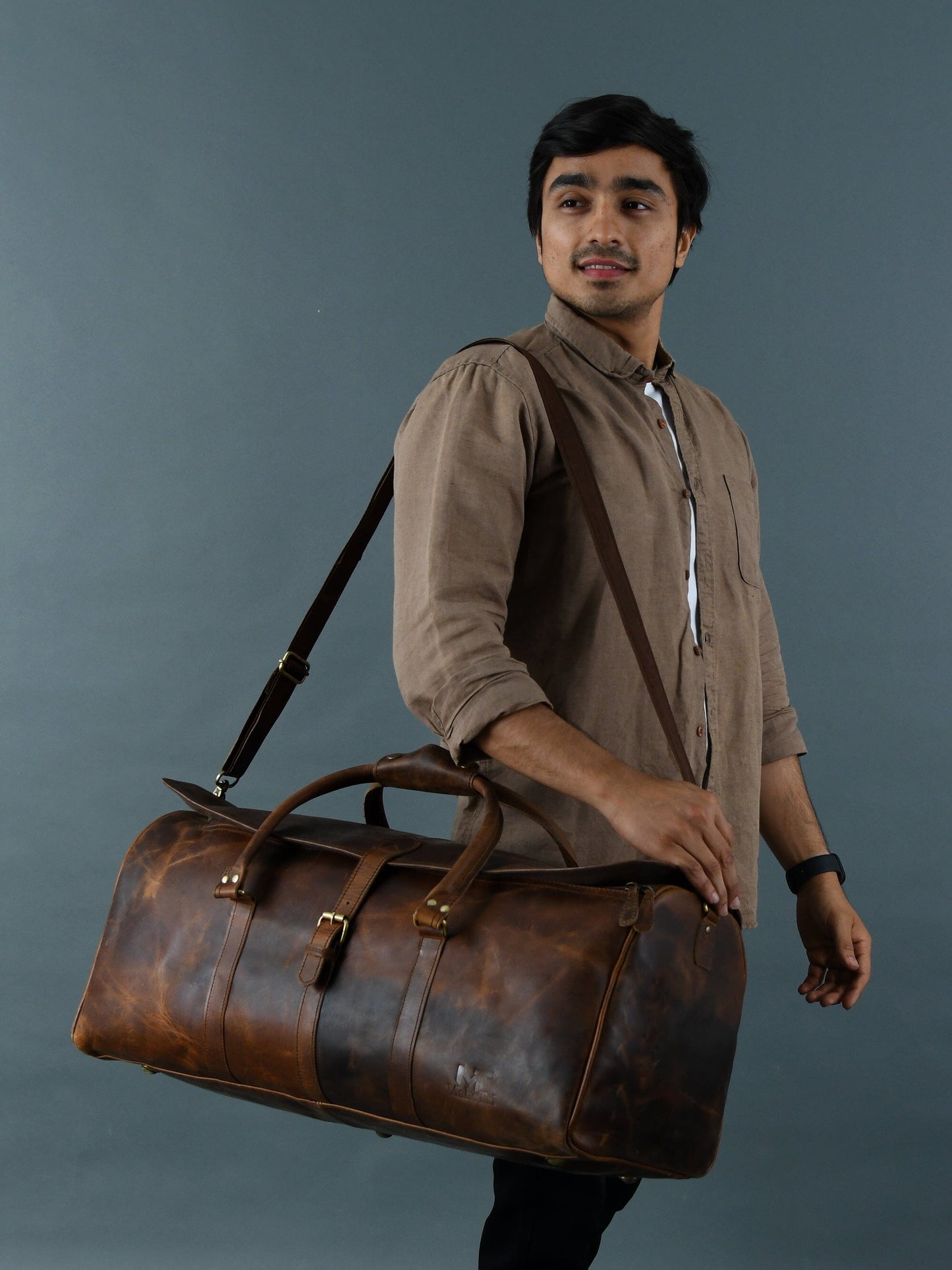 The Bolton Flap Duffel- Brown - The Tool Store