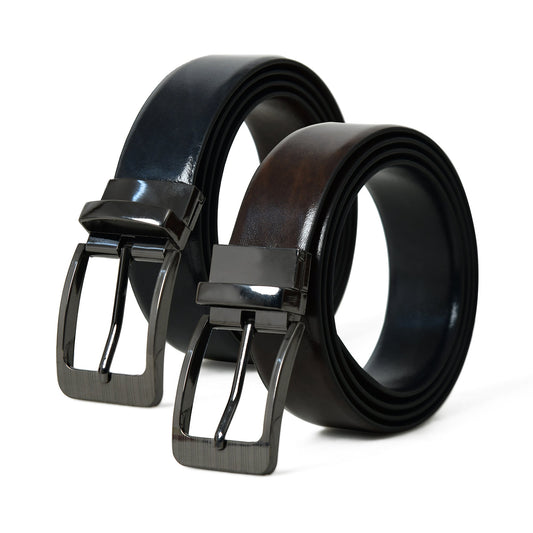 Duo of Distinction Men's Leather Belt Set - The Tool Store