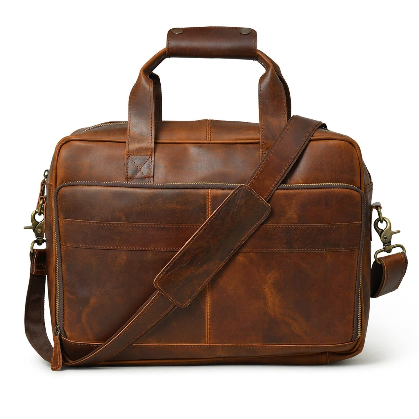 Clifford Laptop Briefcase- Brown - The Tool Store