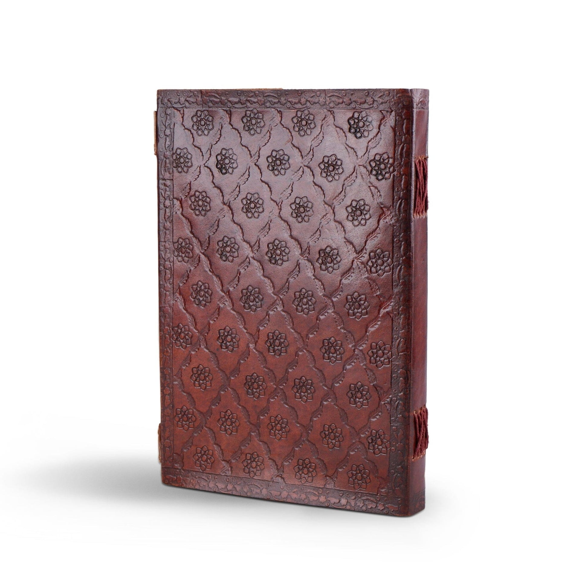 Dark Brown 7 Stones Leather Diary - The Tool Store