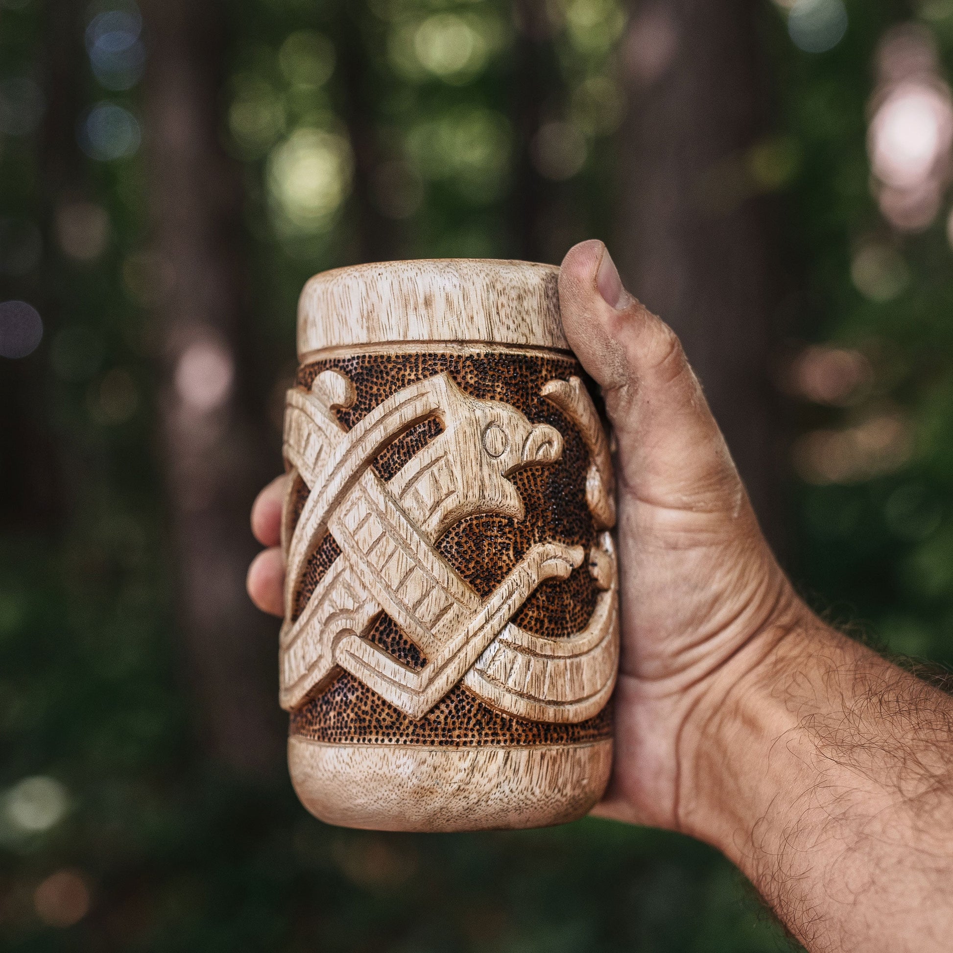 Wooden Jörmungandr Cup - The Tool Store