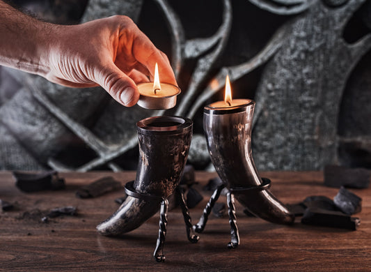 Tealight Candle Horn Set - The Tool Store