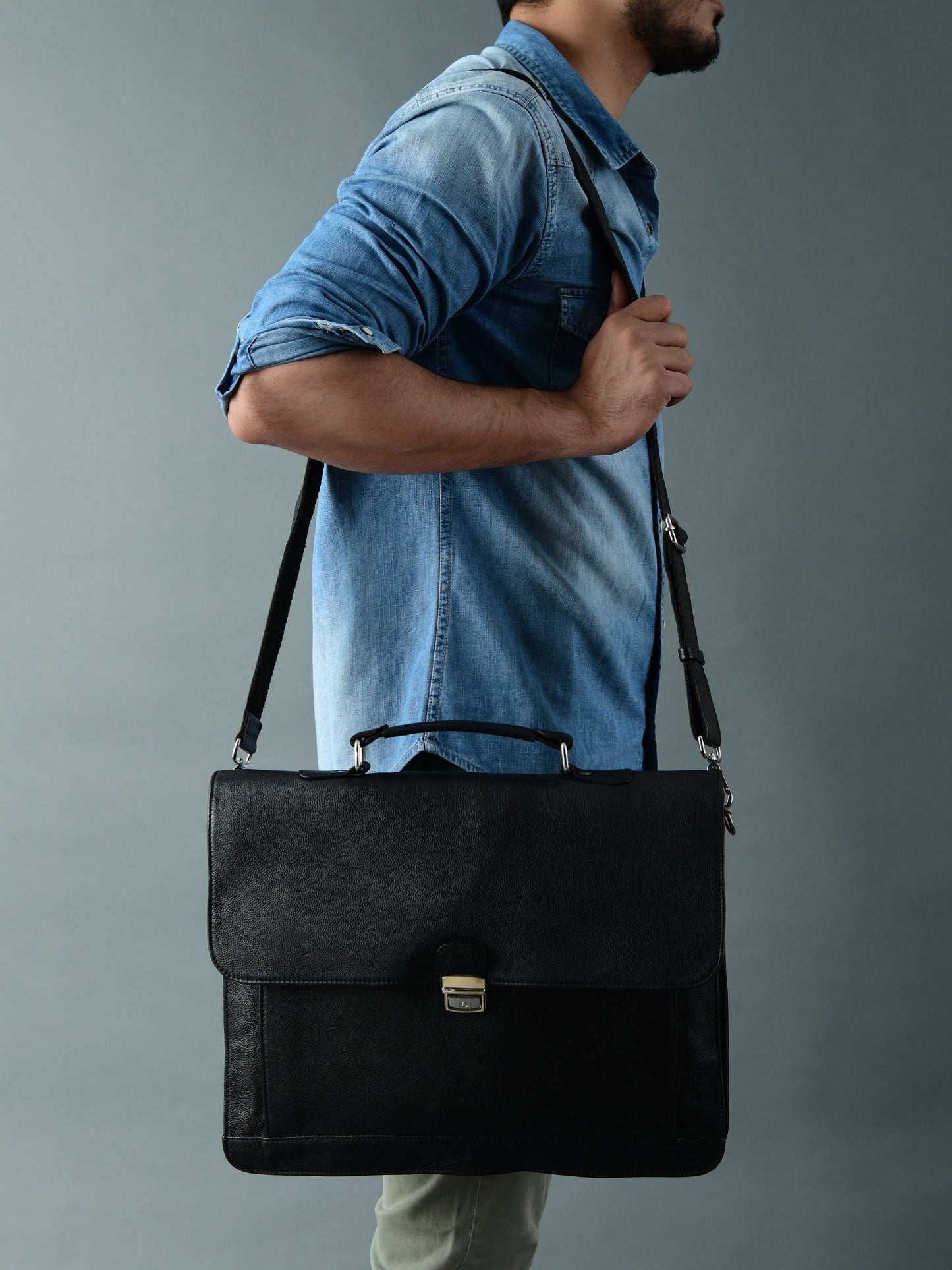 Business Attache Laptop Bag - Italian Finish - The Tool Store