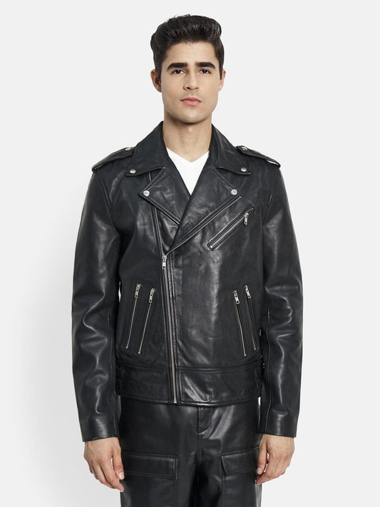 Luis Lambskin Biker Jacket - The Tool Store