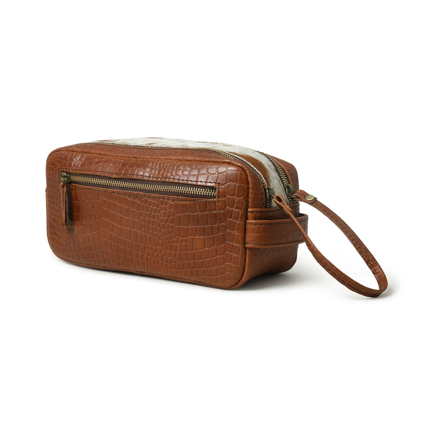 Hairon Croco Leather Toiletry Bag - The Tool Store