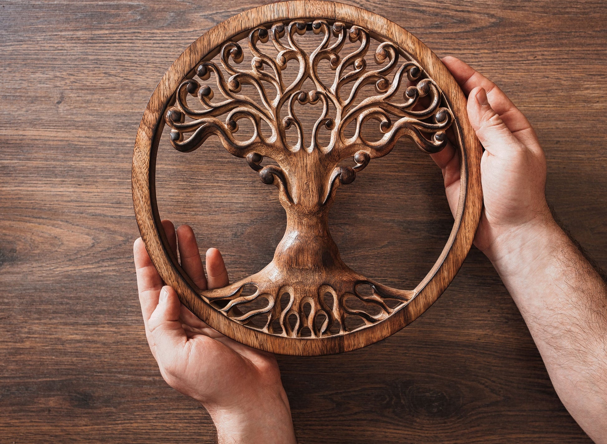 Tree of Life Wooden Wall Hanging - The Tool Store