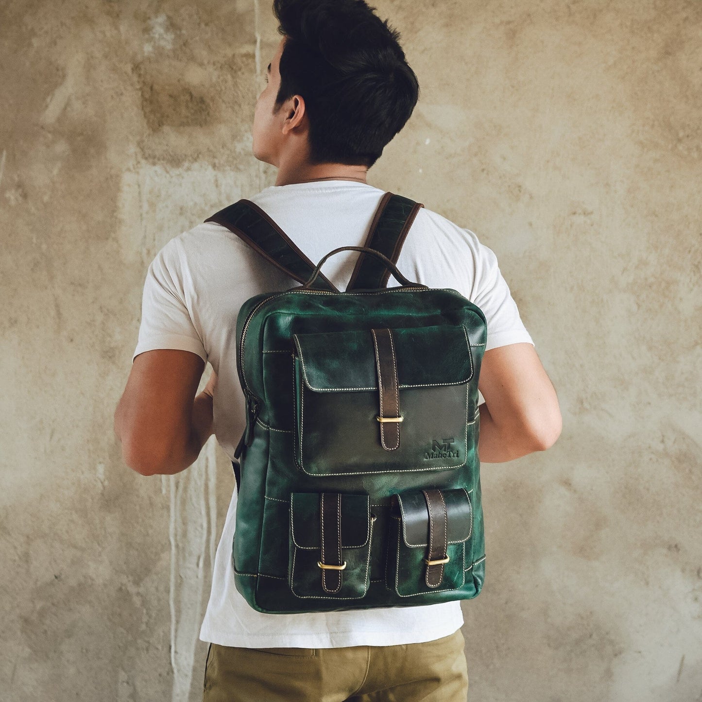 Greenfield Leather Backpack - The Tool Store