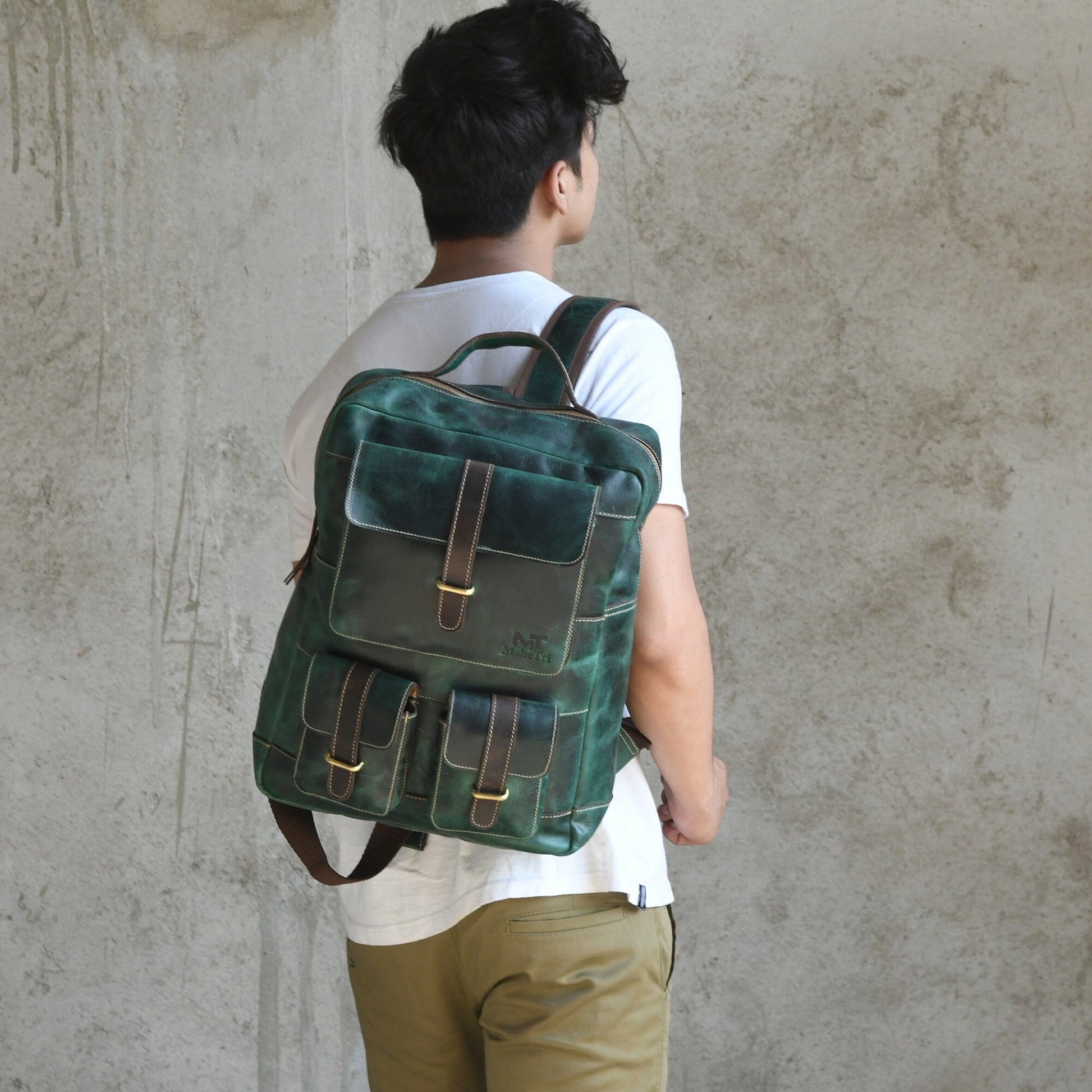 Greenfield Leather Backpack - The Tool Store