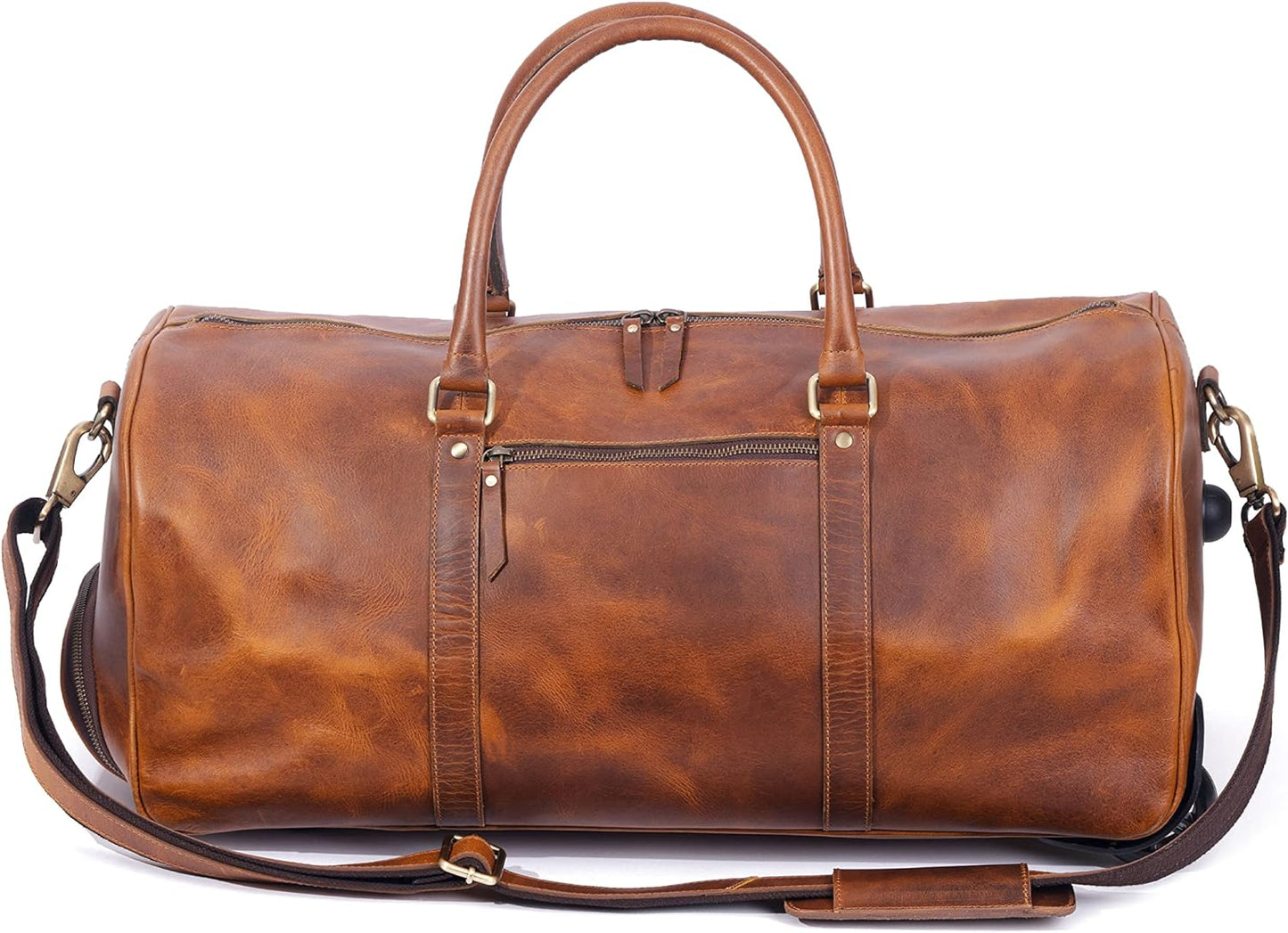 Tan Leather Trolley Bag 44L - The Tool Store