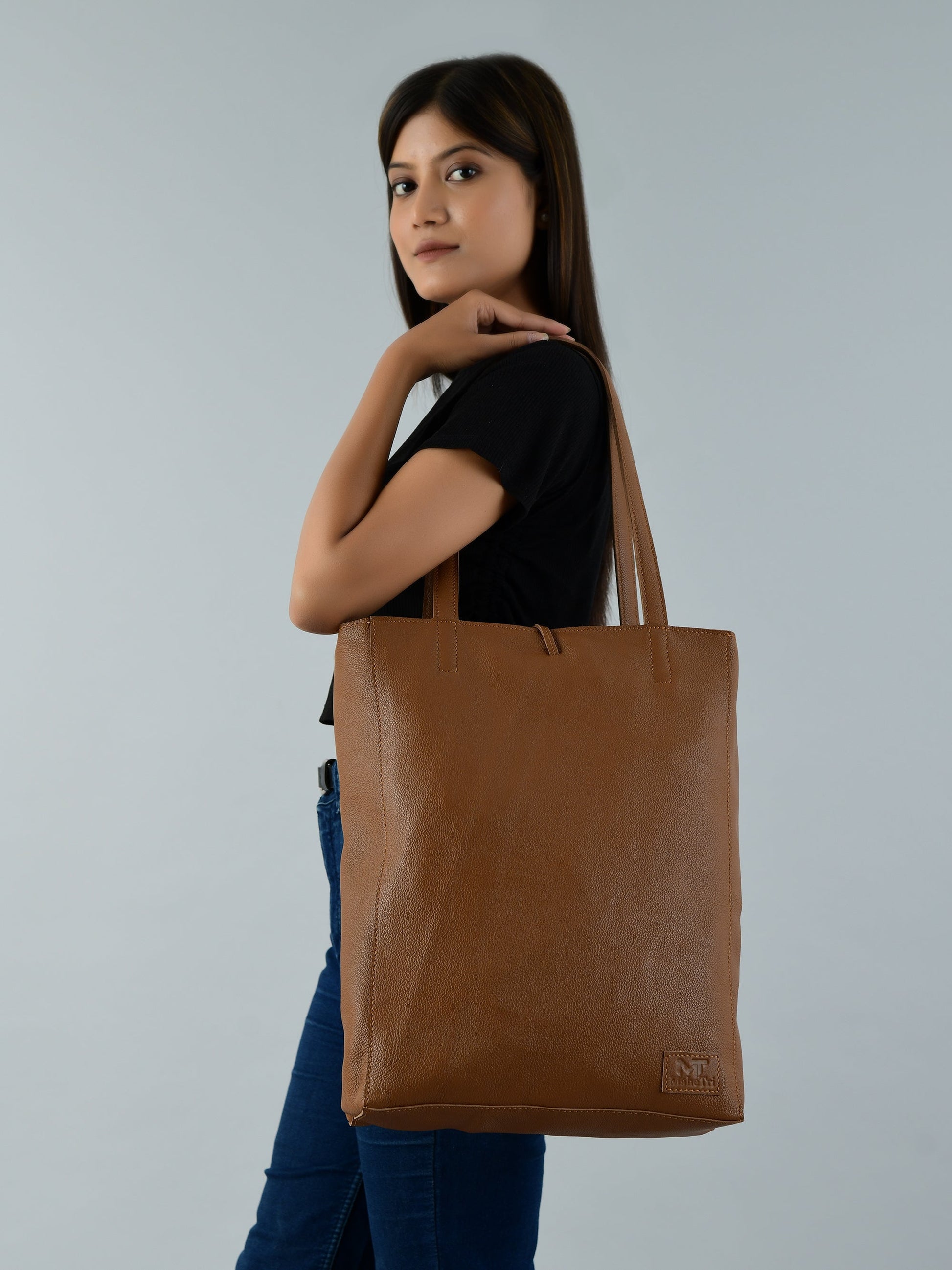 Café Chic Women's Leather Tote Bag - The Tool Store
