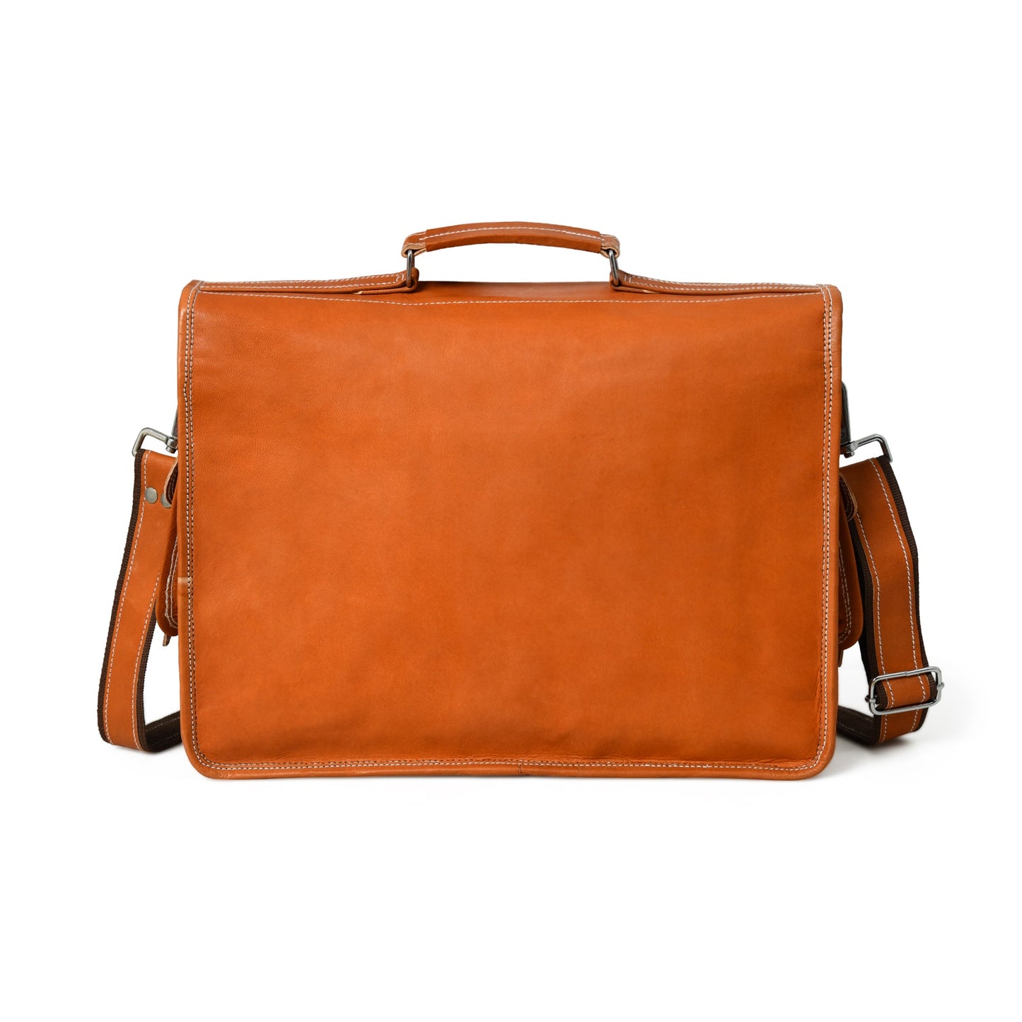 Ginger Grip Leather Briefcase - The Tool Store