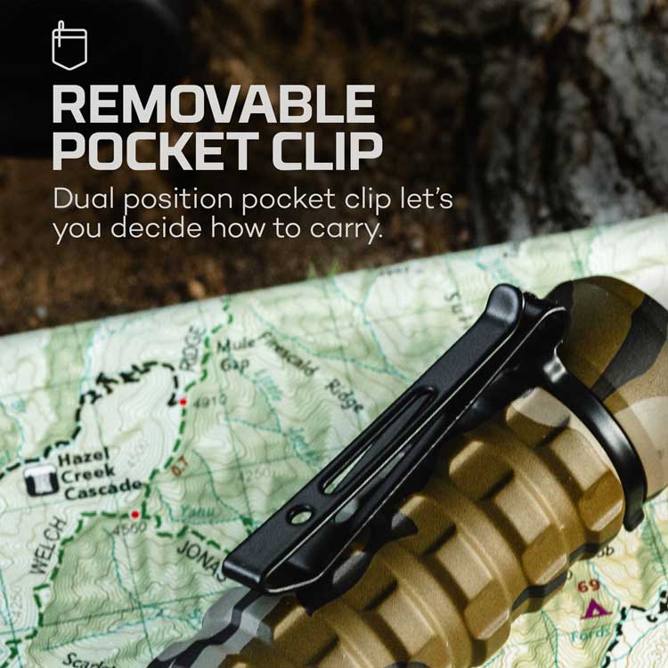 NEBO TORCHY 2K RECHARGEABLE POCKET FLASHLIGHT 2000 Lumens- MOSSYOAK BOTTOMLAND - The Tool Store