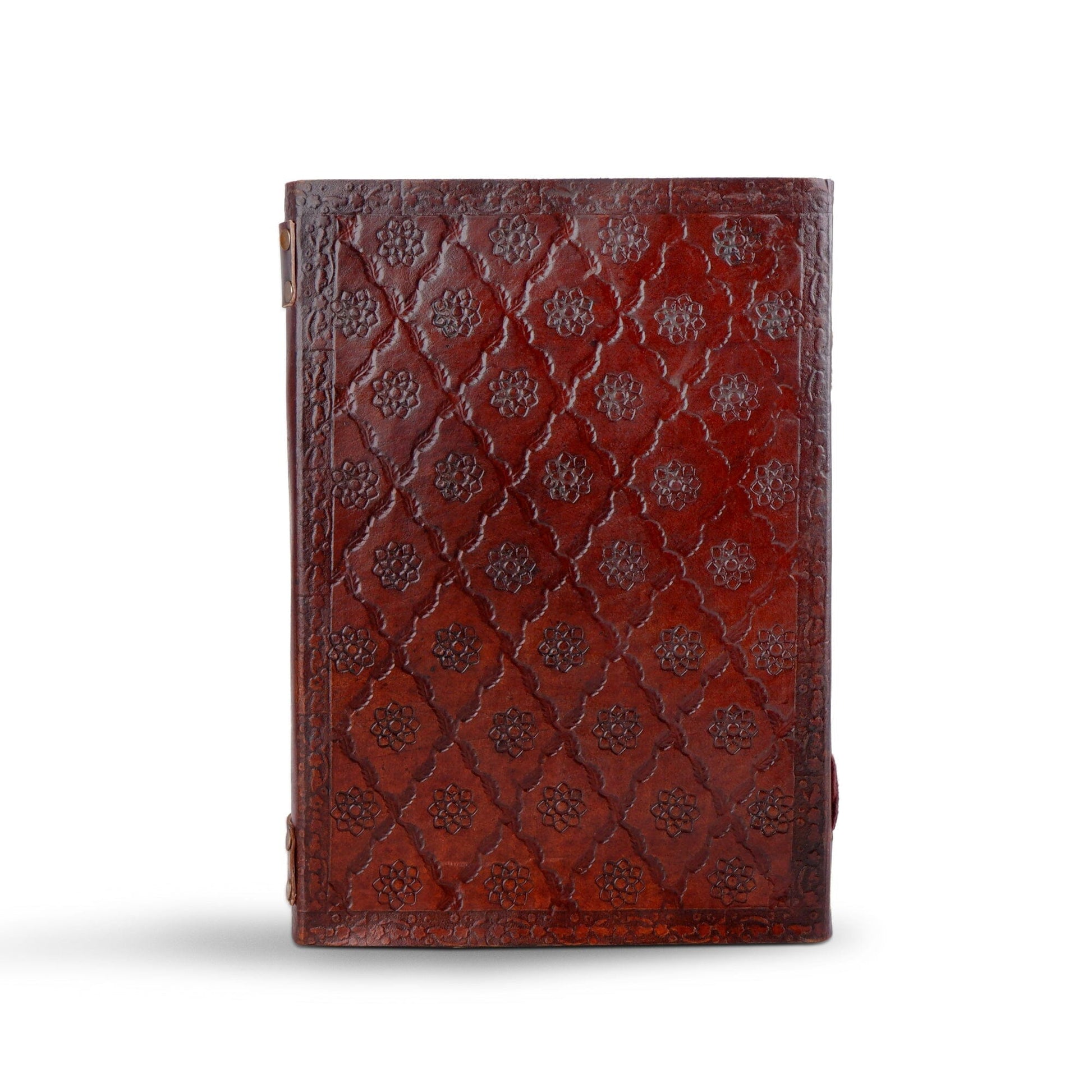 Dark Brown 7 Stones Leather Diary - The Tool Store