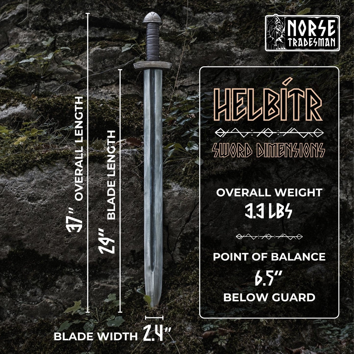 10th Century Viking Sword - "Helbítr" - The Tool Store