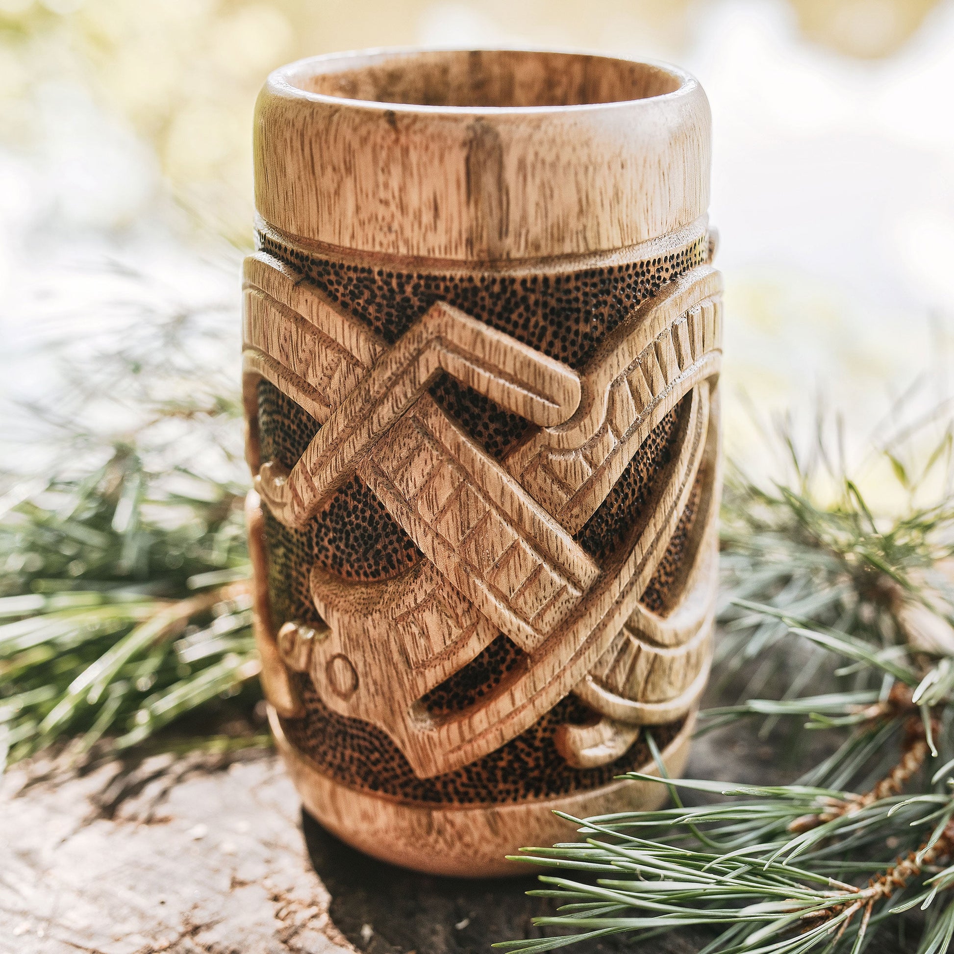 Wooden Jörmungandr Cup - The Tool Store