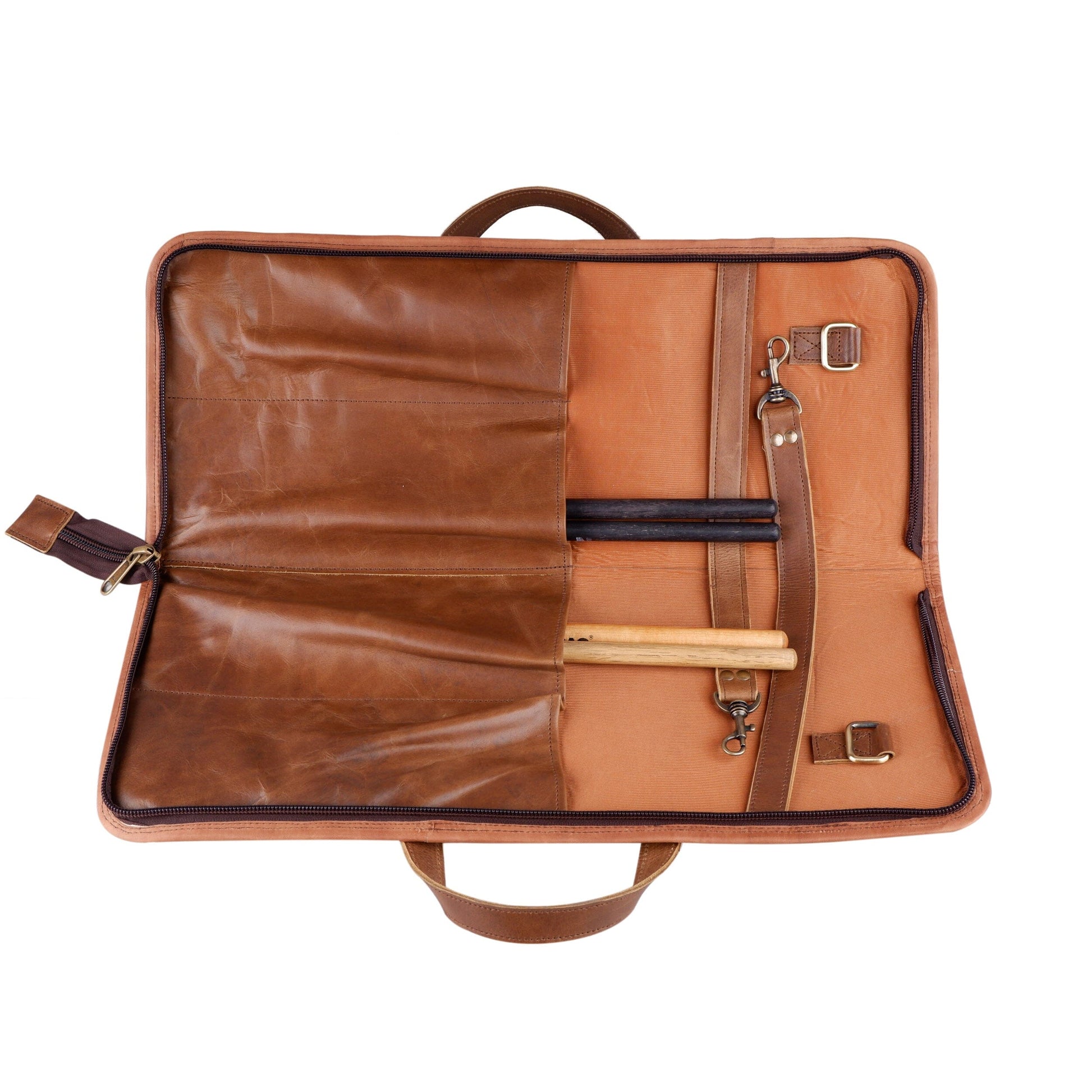 Buffalo Leather Drumsticks Bag - The Tool Store
