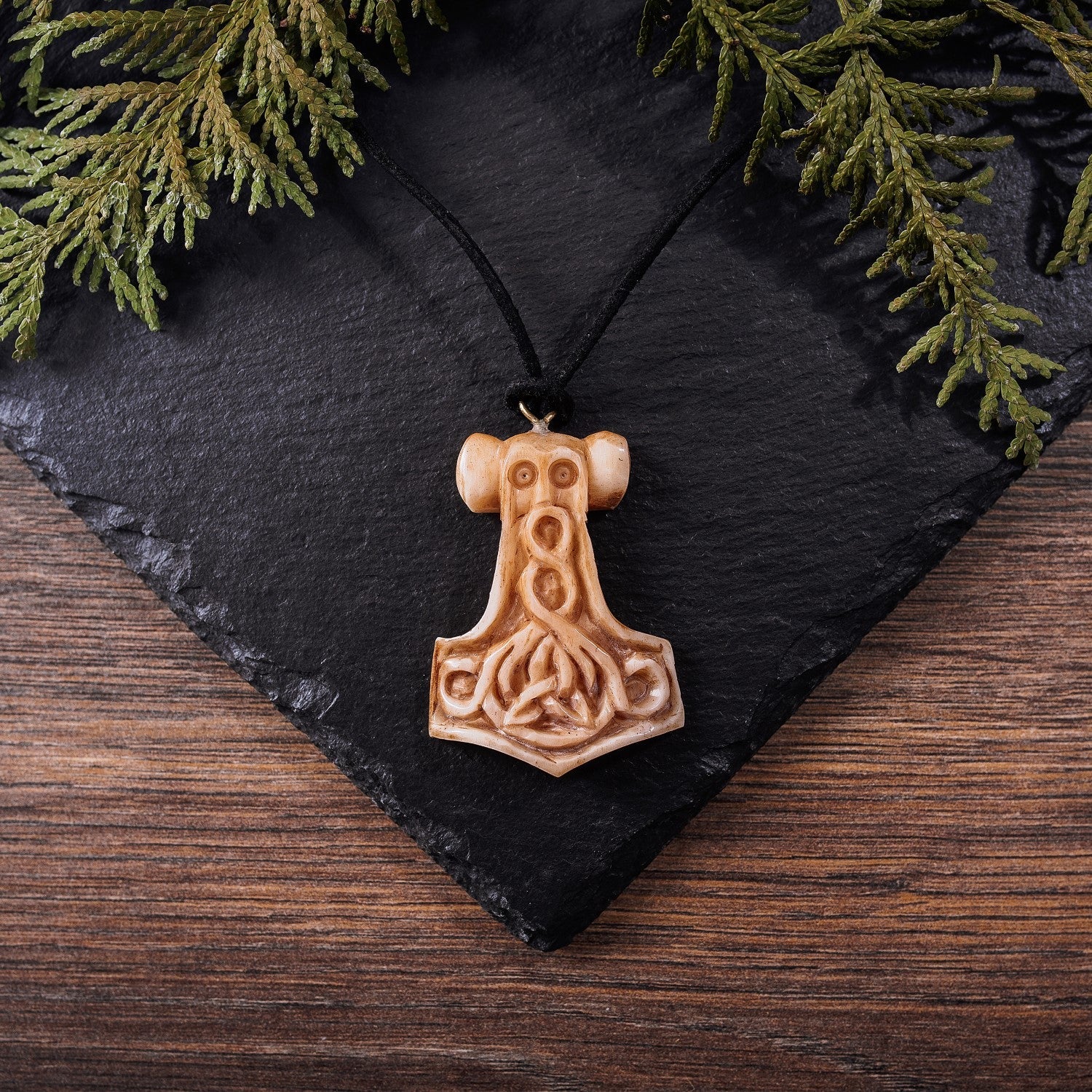 Bone Pendant - Mjolnir Odinson - The Tool Store