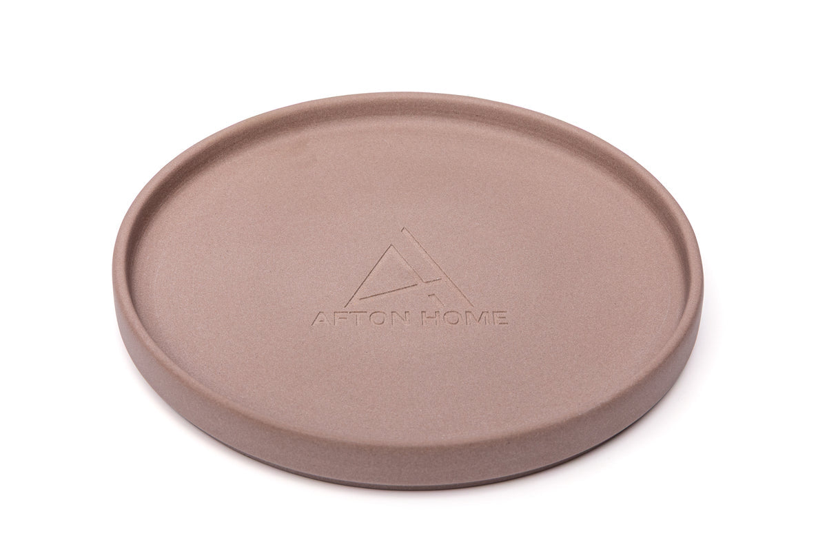 CERAMIC GALLERY CANDLE PLATE - Spiral Candle