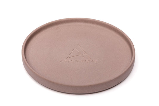 CERAMIC GALLERY CANDLE PLATE - Spiral Candle