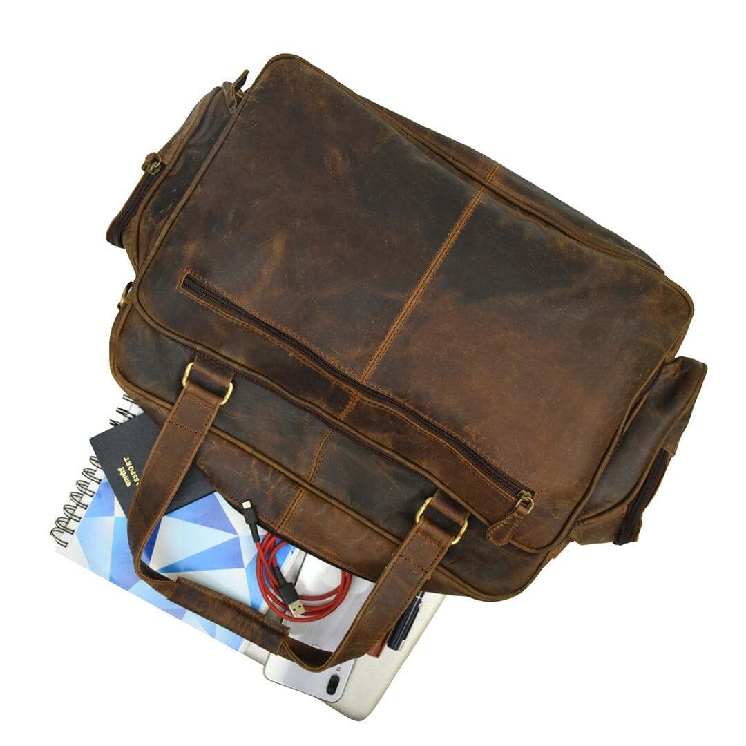 Floyd Handmade Buffalo Leather Office Briefcase - The Tool Store