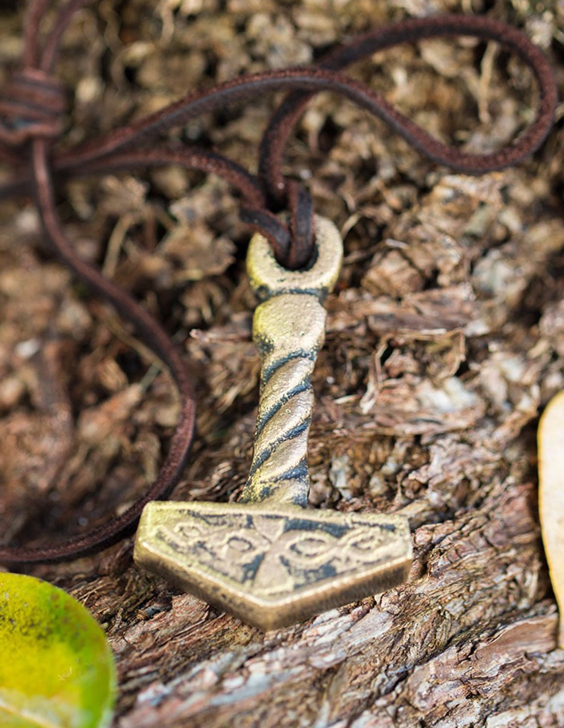 Brass Pendant - Mjolnir - The Tool Store