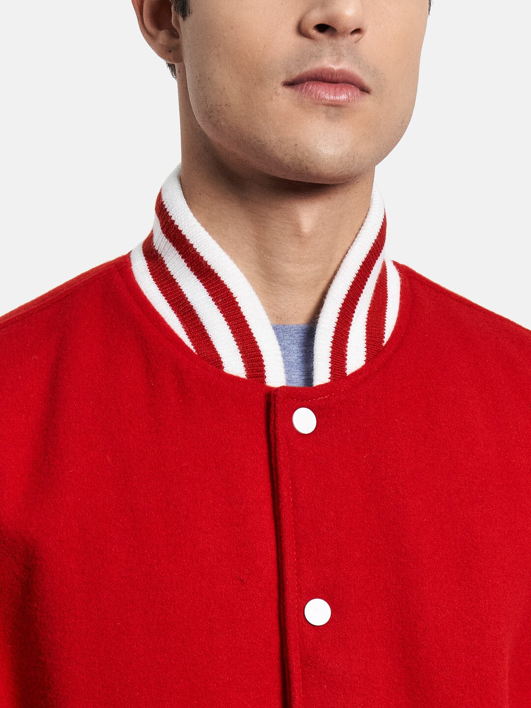 Red Varsity Bomber Jacket - The Tool Store