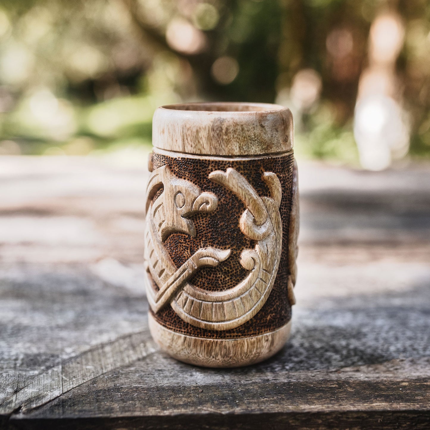 Wooden Jörmungandr Cup - The Tool Store