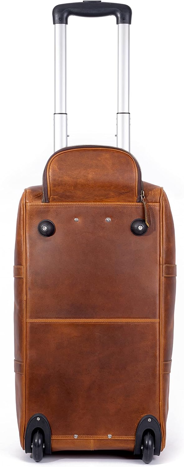 Tan Leather Trolley Bag 44L - The Tool Store