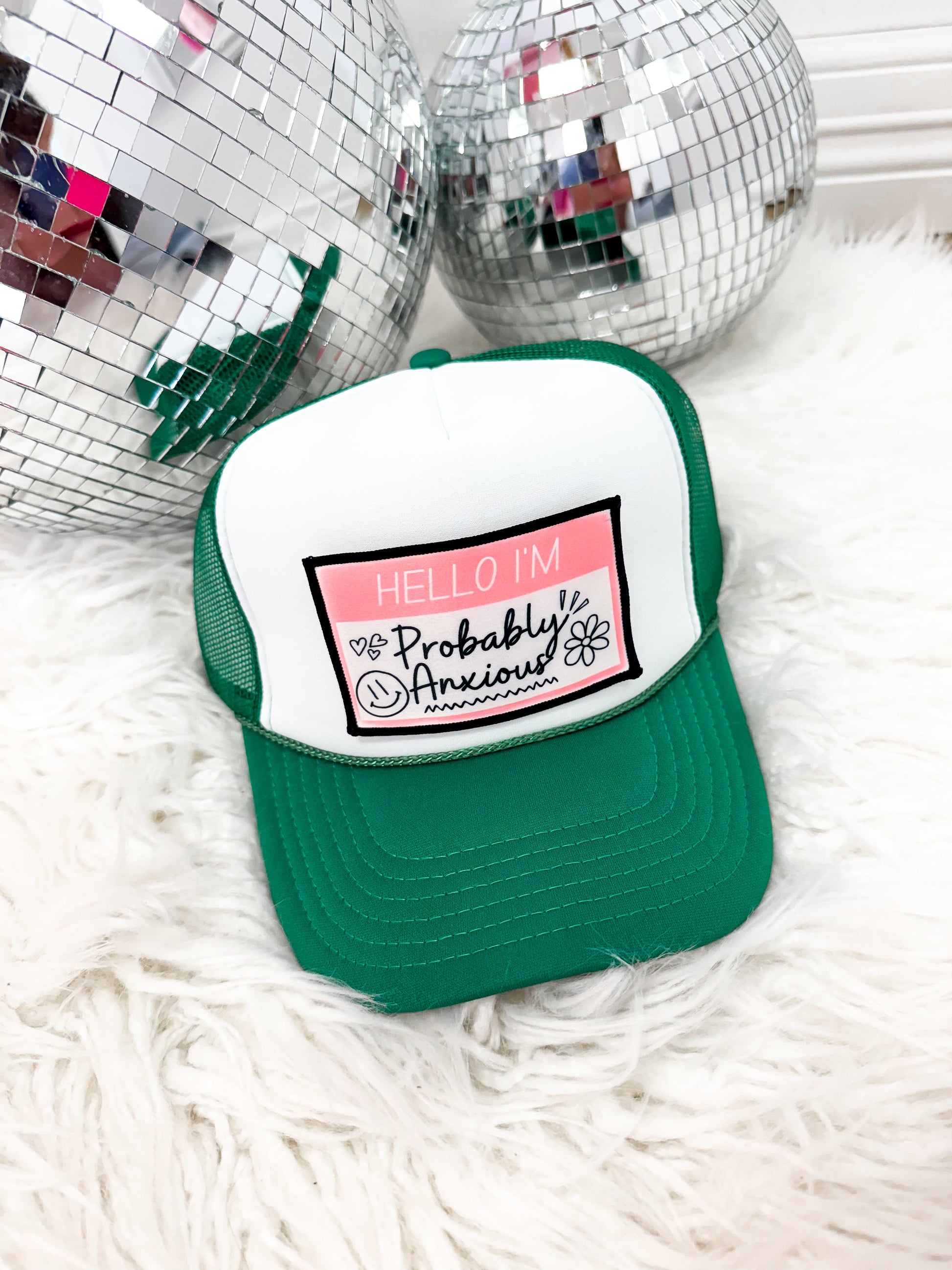 Hello I’m Probably Anxious Trucker Hats - The Tool Store
