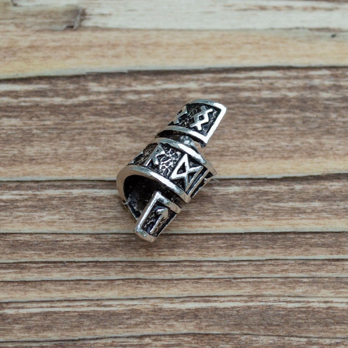 Rune Beard Rings - (Silver - 4) - The Tool Store