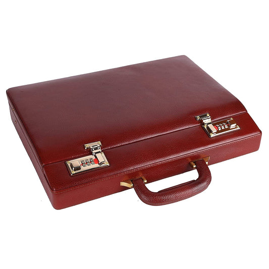 Rich Brown Office Suitcase - The Tool Store