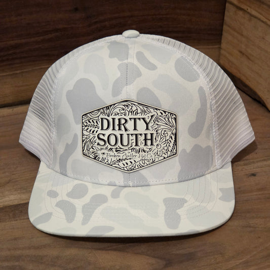 Broken Antler Hat Co- Dirty South Sneaux camo / White