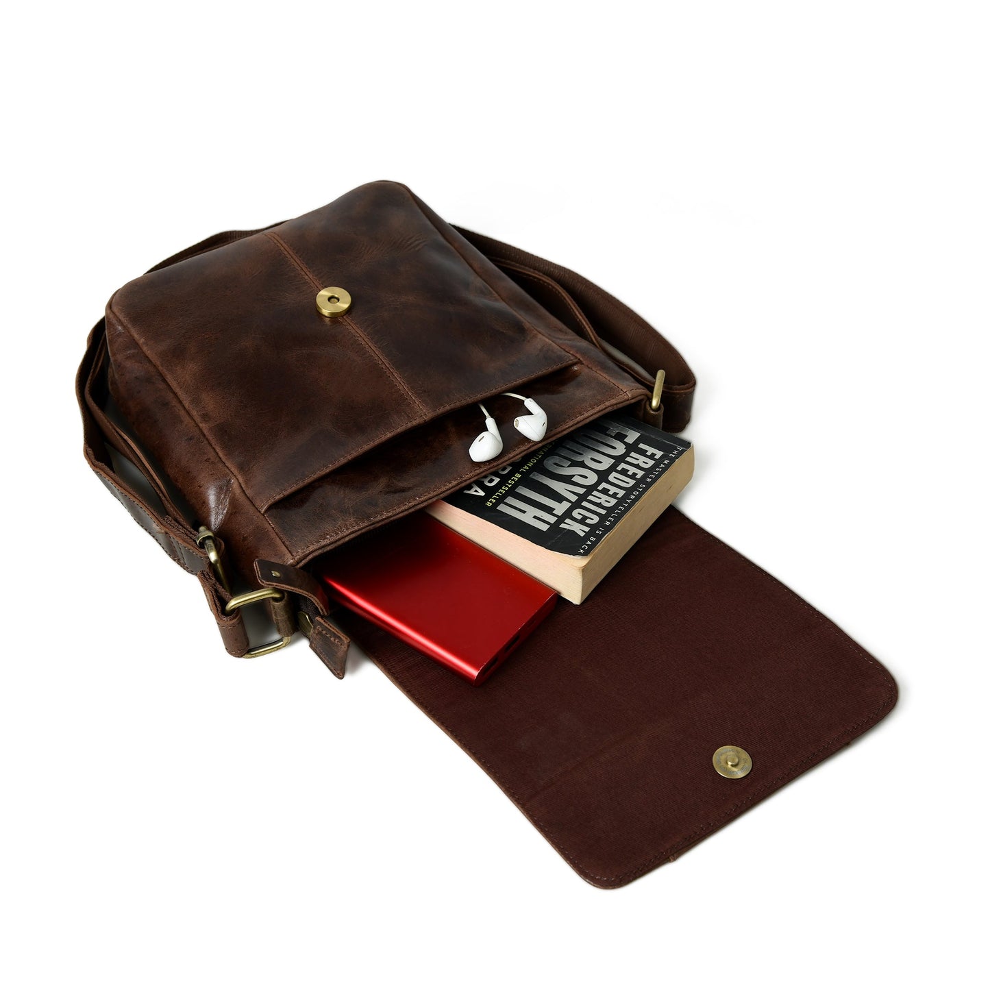 Brown Leather Crossbody Bag - The Tool Store