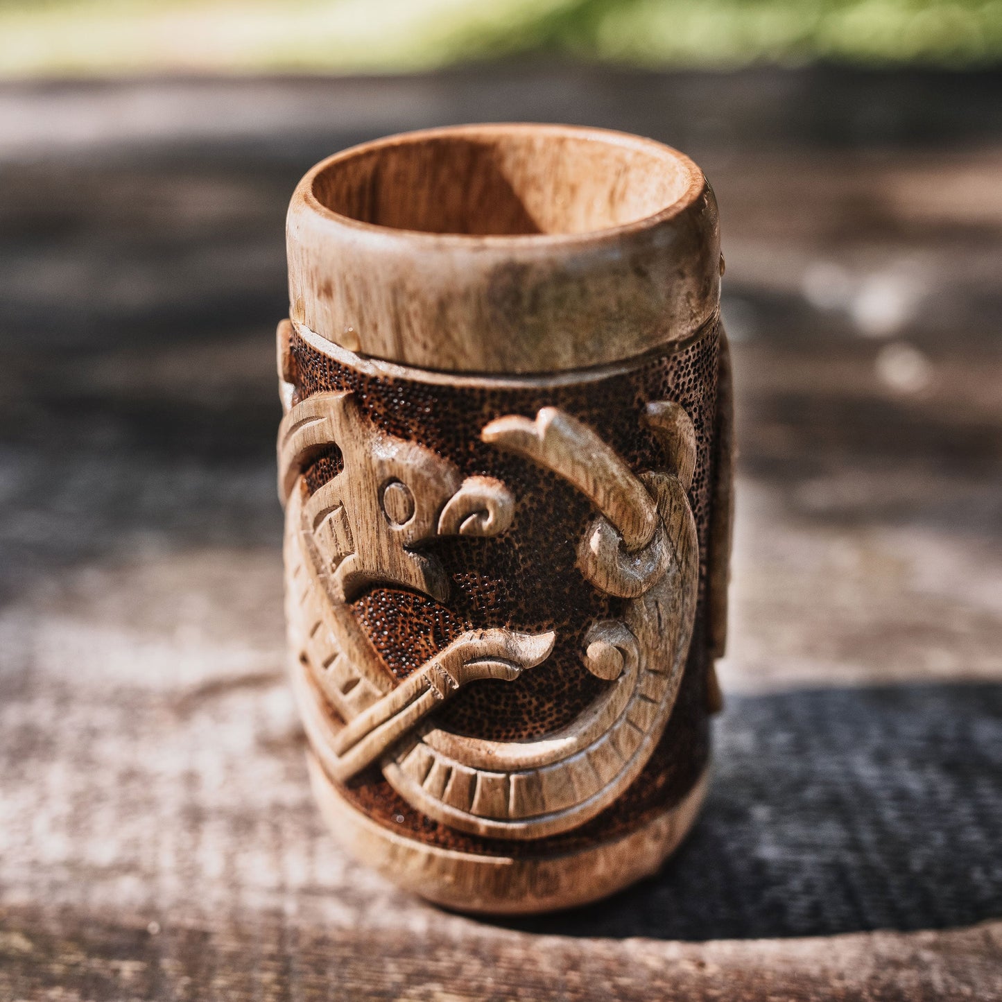 Wooden Jörmungandr Cup - The Tool Store