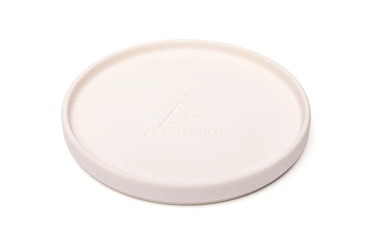 CERAMIC GALLERY CANDLE PLATE - Spiral Candle