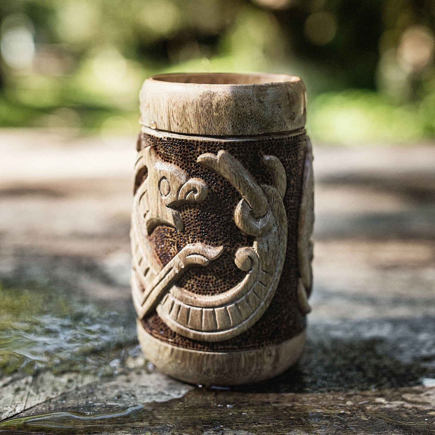 Wooden Jörmungandr Cup - The Tool Store