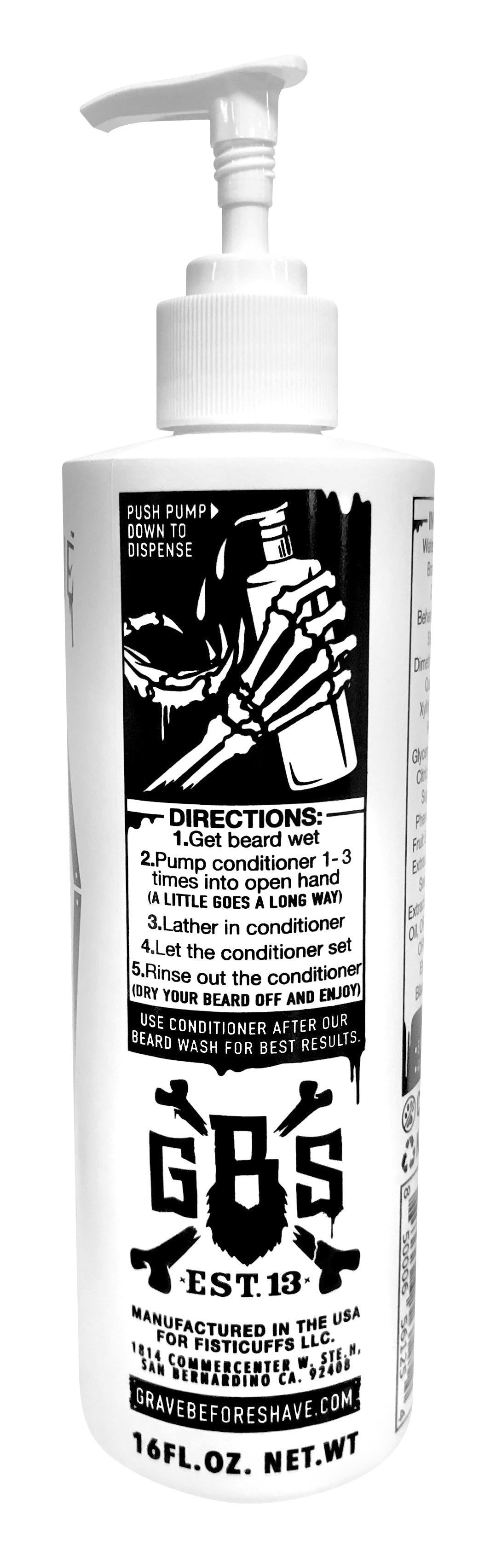 GRAVE BEFORE SHAVE™  BEARD Conditioner 16 oz. Pump-top - The Tool Store