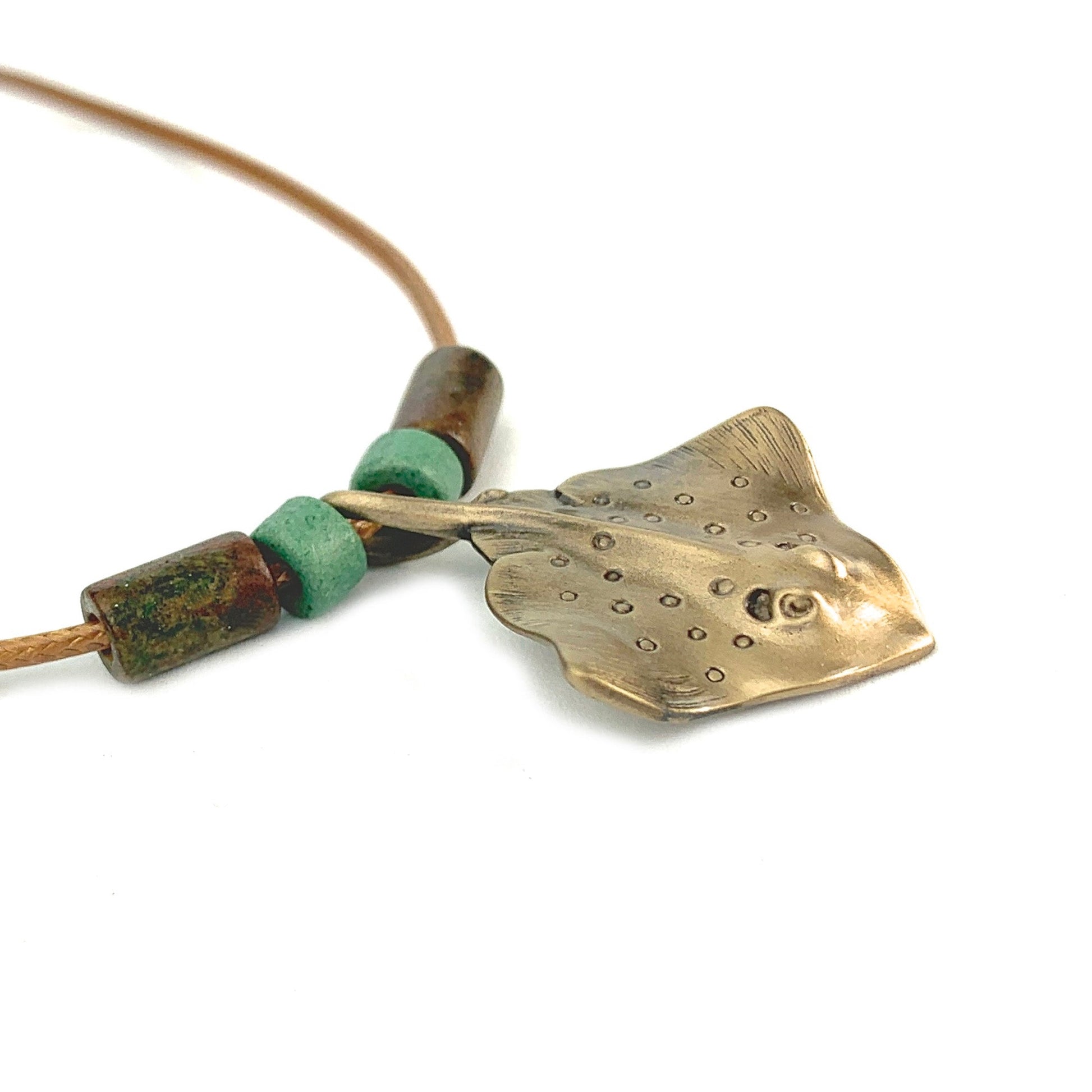 Stingray Necklace for Women Bronze- Stingray Pendant for Women, Stingray Jewelry, Stingray Pendant, Scuba Diving Jewelry, Bronze Jewelry - The Tool Store