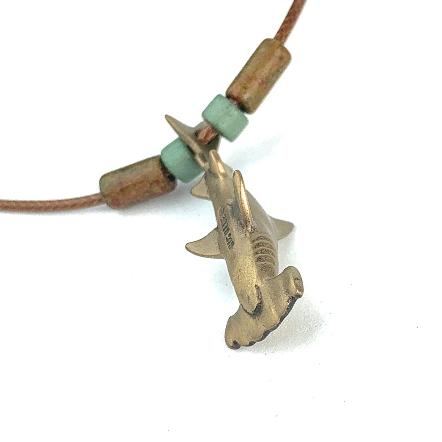 Shark Necklace for Men and Women- Bronze Hammerhead Shark Pendant for Men and Women, Shark Jewelry for Women, Gifts for Shark Lovers, Sea Life Jewelry - The Tool Store