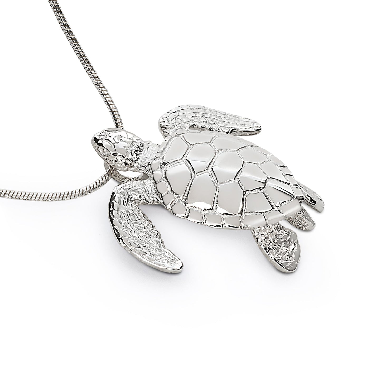 Sea Turtle Necklace Sterling Silver Pendant- Sea Turtle Gift for Women  Honu Hawaiian Turtle Necklace | Unique Gift for Turtle Lover| Sea Life Jewelry - The Tool Store