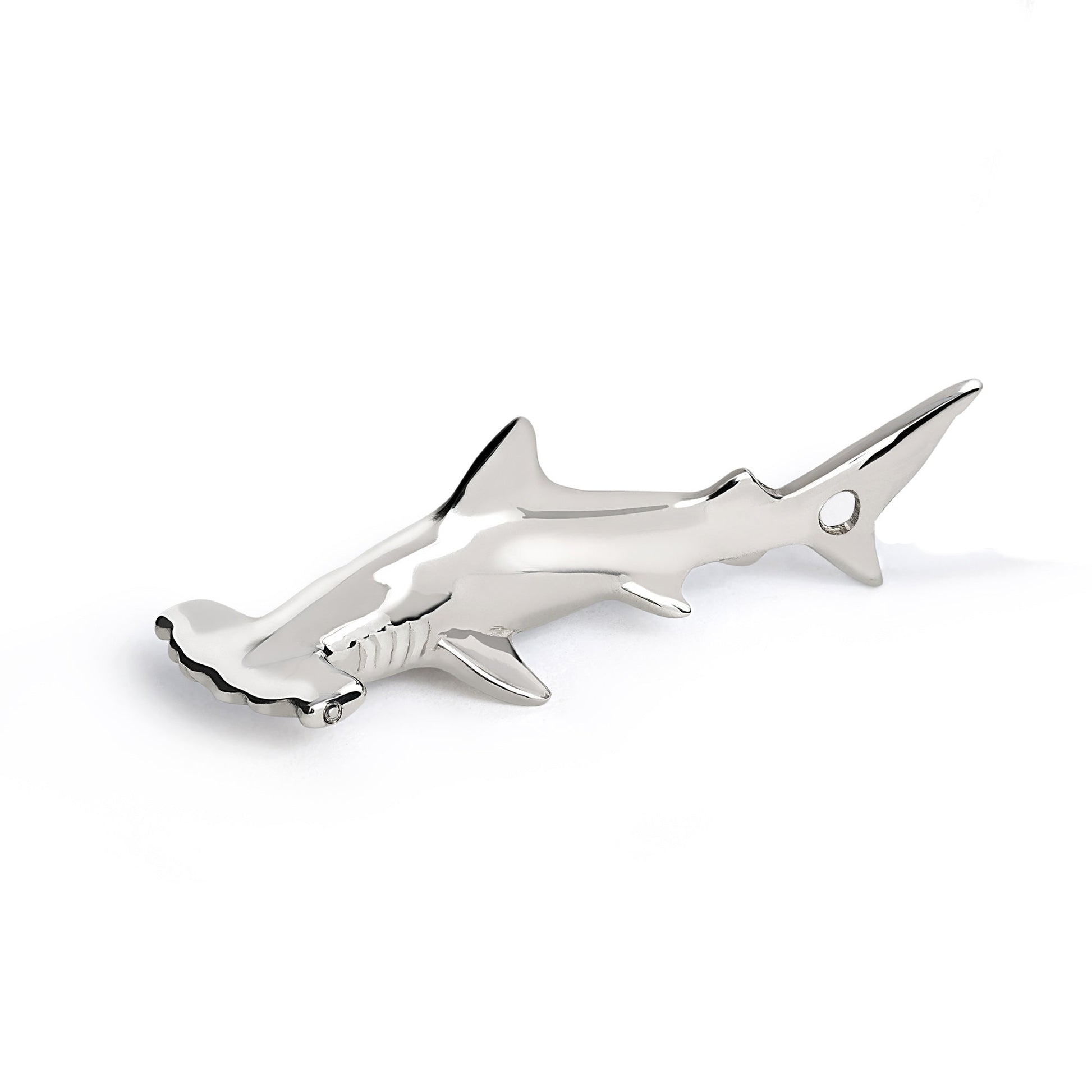 Shark Necklace for Men and Women- Sterling Silver Shark Pendant, Shark Jewelry, Gifts for Shark Lovers, Scuba Diving Gifts, Hammerhead Shark - The Tool Store