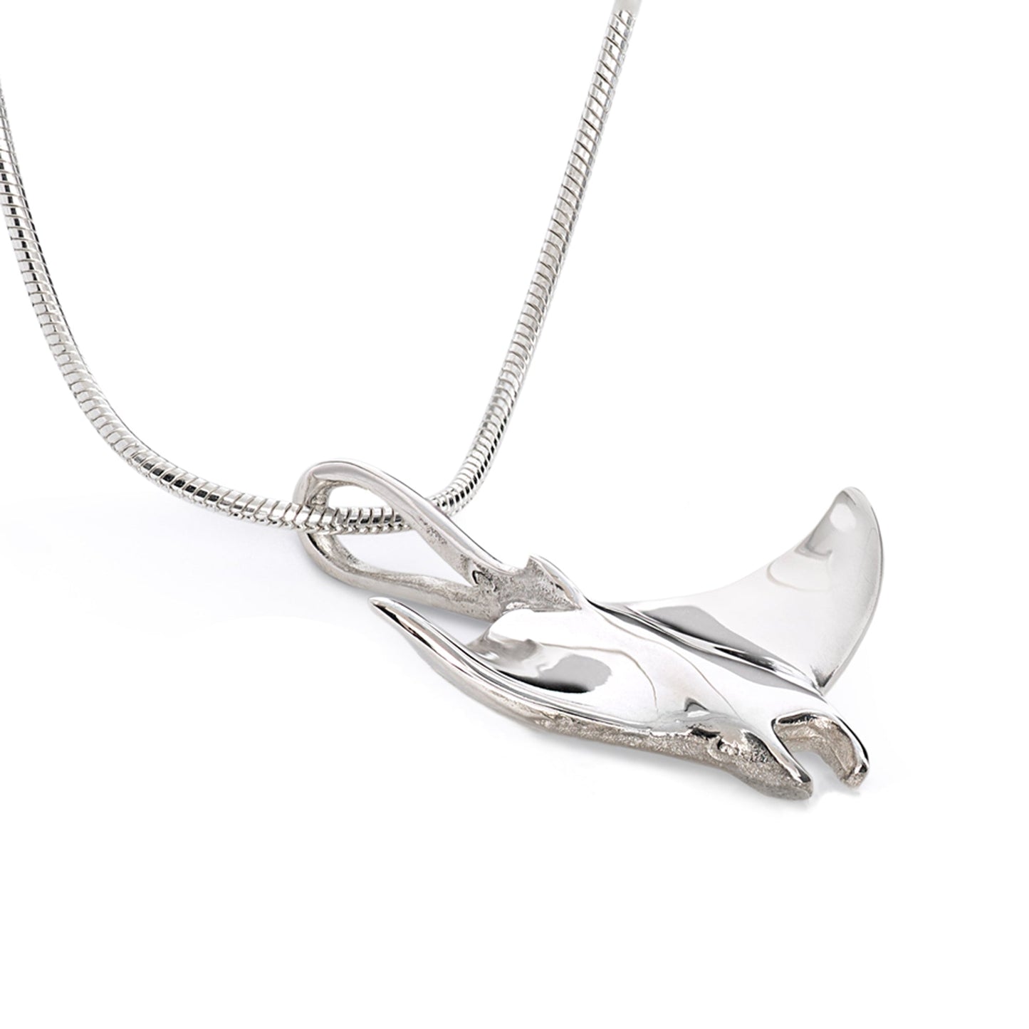 Stingray Necklace Sterling Silver- Manta Ray Necklace for Women | Stingray Jewelry | Scuba Diving Jewelry | Ocean Inspired Fine Jewelry - The Tool Store