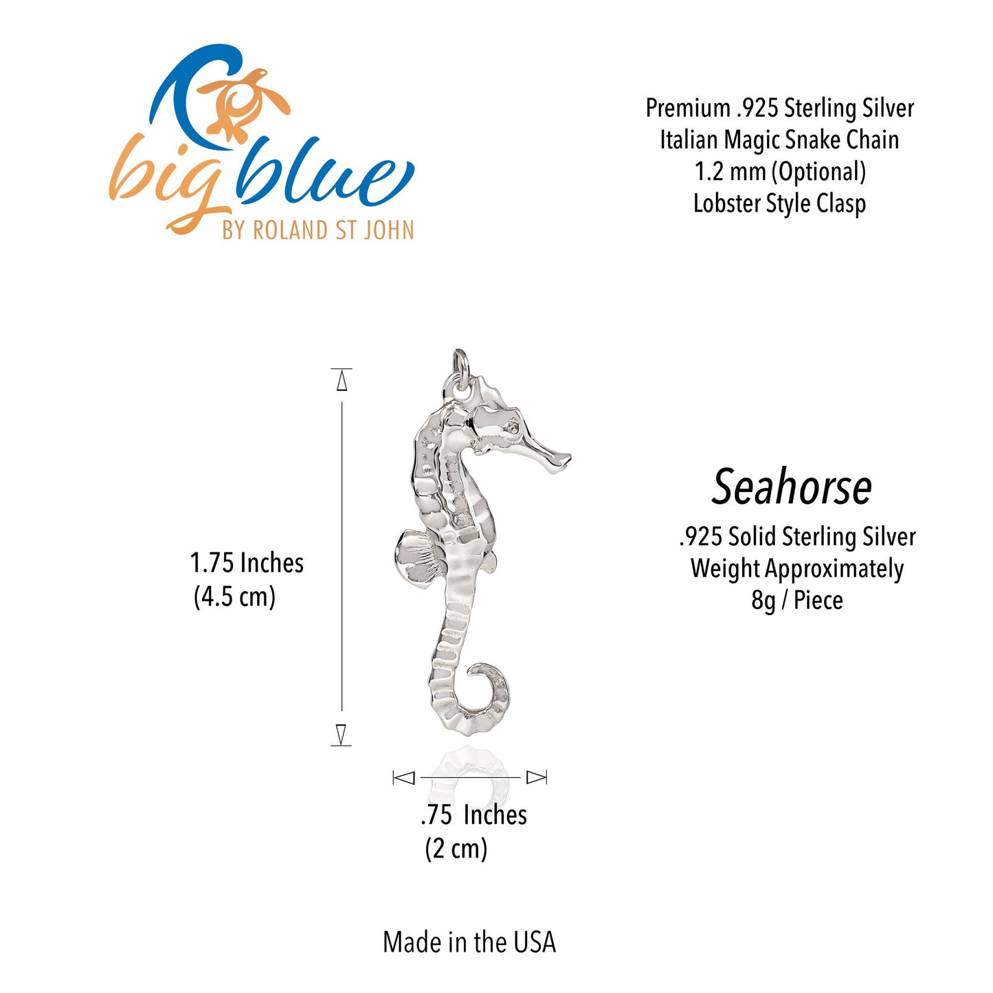 Seahorse Necklaces for Women Sterling Silver- Sea Horse Jewelry for Women, Seahorse Gifts, Seahorse Charm, Seahorse Pendant - The Tool Store